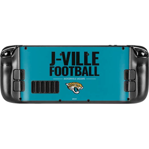 NFL Jacksonville Jaguars Team Motto Steam Deck Handheld Gaming Computer Skin